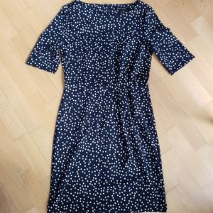 Banana Republic - Blue and White Polka Dot Dress